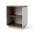 Mobiletto da notte in metallo e legno 50 x 40 x 60cm color grigio e marrone