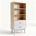 Mobiletto in legno con 3 ripiani e 2 cassetti misure 80 x 40 x 180 cm