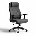 Sedia da ufficio ergonomica grigia con supporto lombare dimensioni 78 x 63 x 120cm