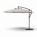 Parasole da giardino con struttura in alluminio e tessuto beige 300 x 300 x 250cm